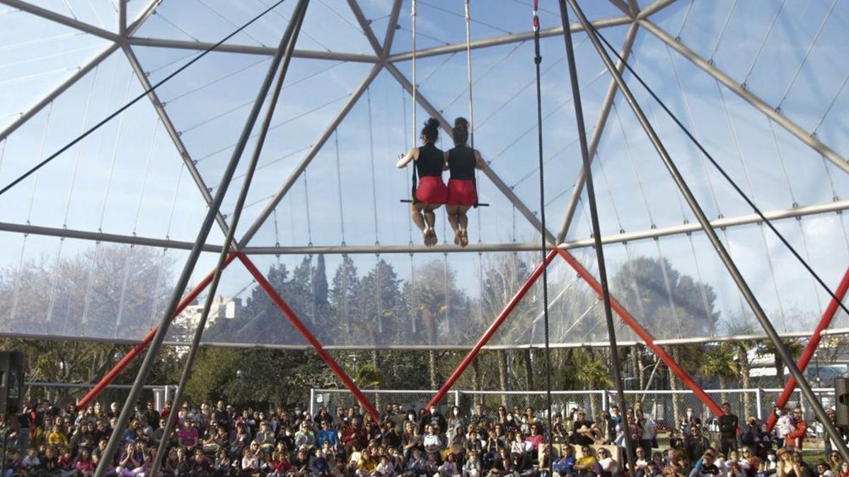 La Asociación de Profesionales del Circo en Aragón (Carpa) celebró este año el Día del Circo en La Granja.