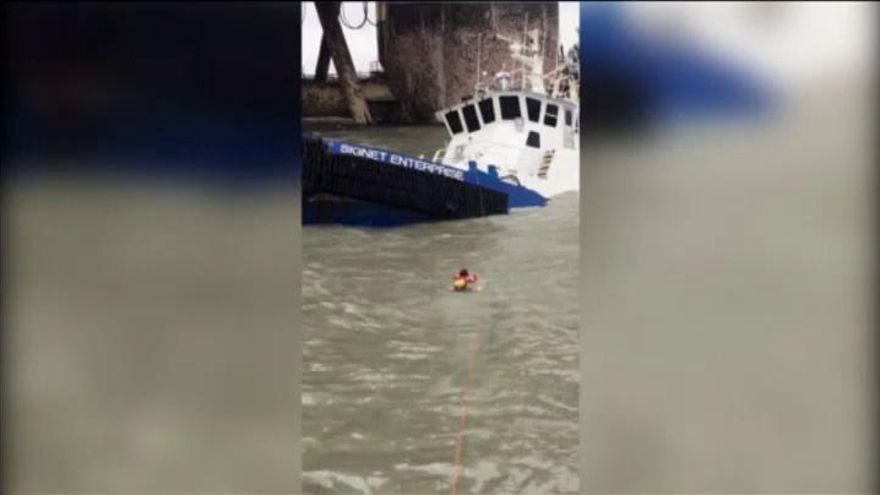 Rescate in extremis en Texas ante la fuerza del huracán Harvey