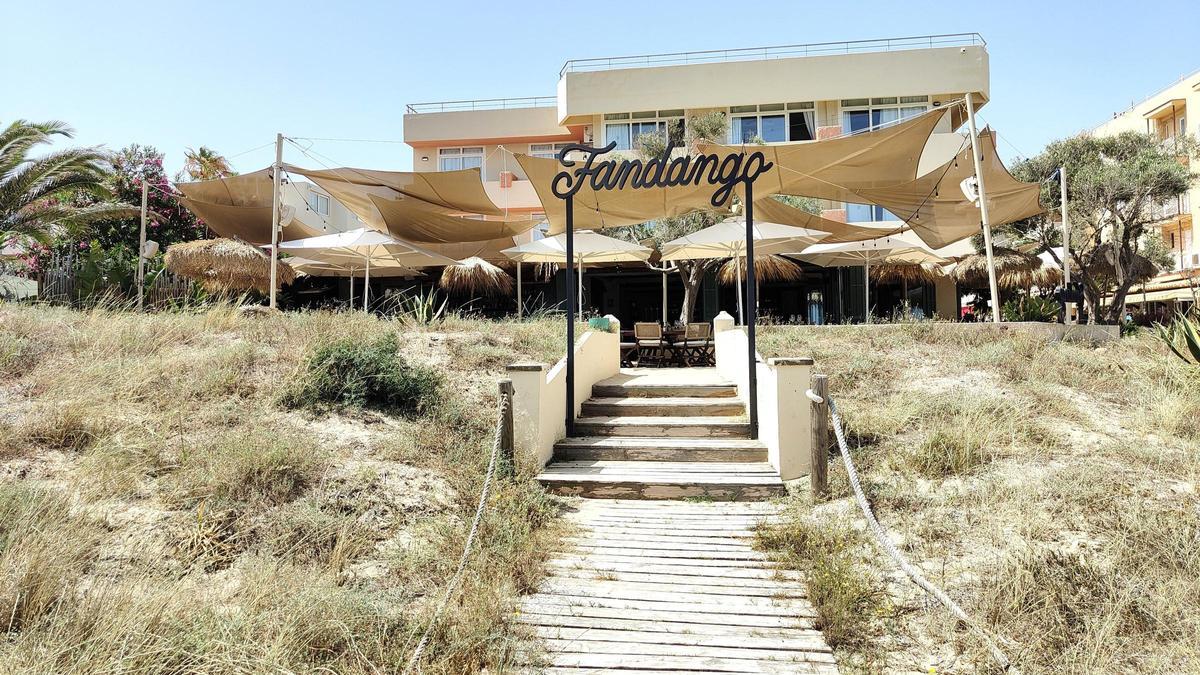 El restaurante Fandango, en Formentera.