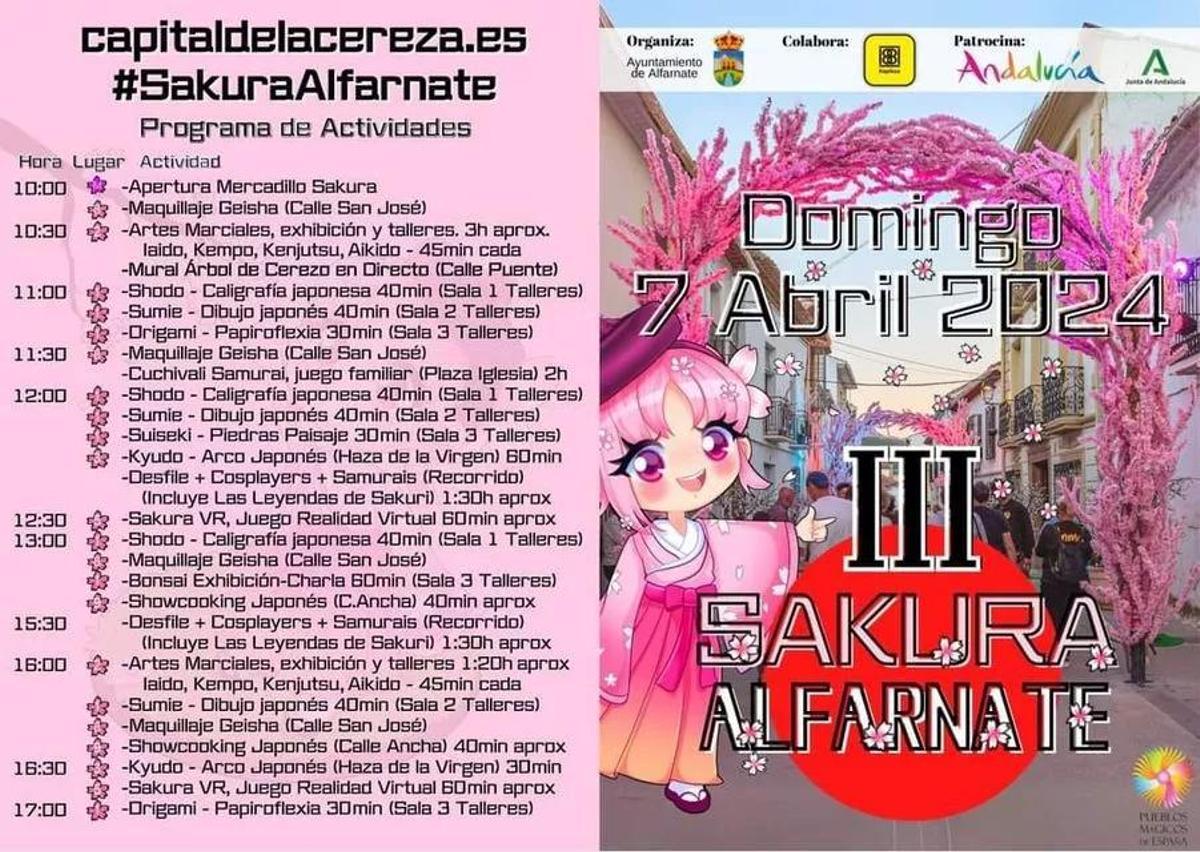 Programa de Actividades del Sakura Alfarnate