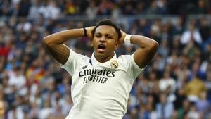 El delantero del Real Madrid, Rodrygo Goes. EFE/Sergio Pérez