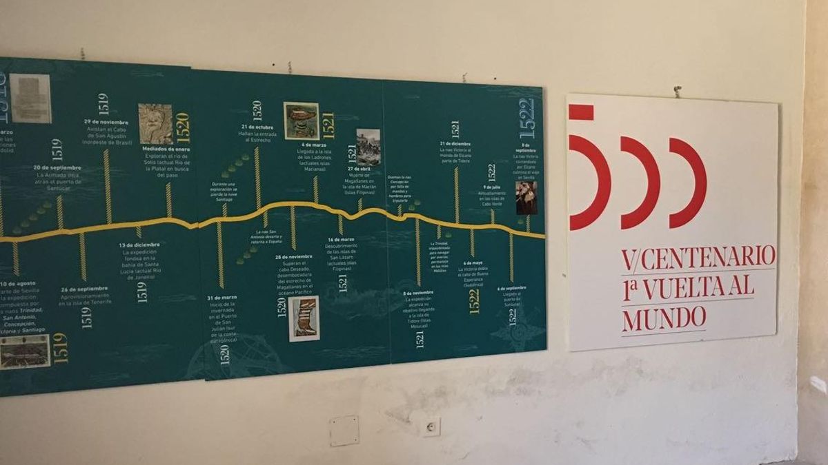 Uno de los paneles informativas que integran la exposición