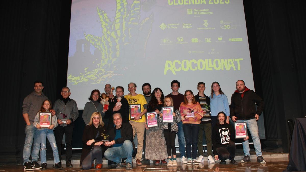 Fotografia dels premiats en la 13a edició de l'Acocollona't