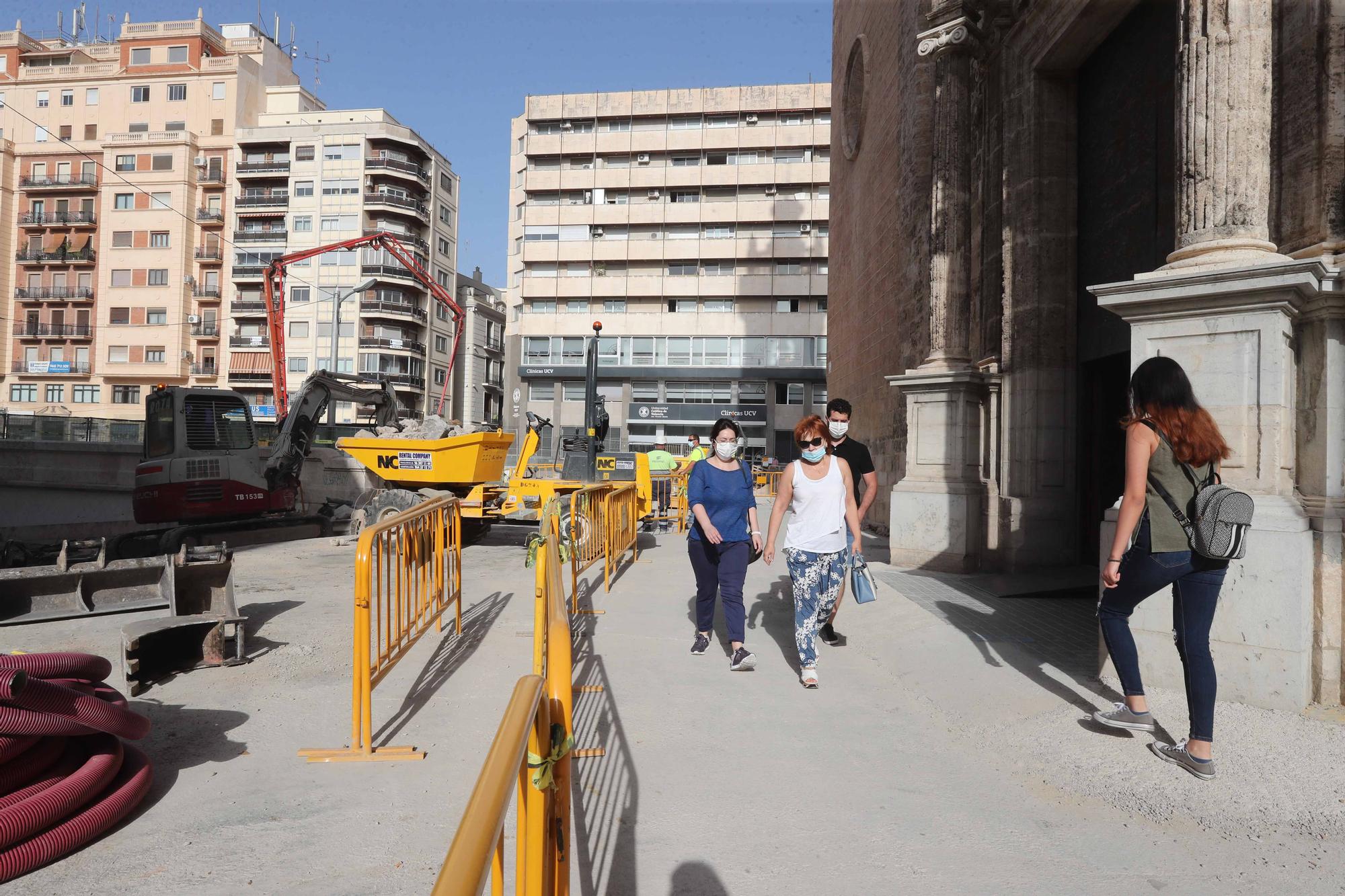 Avanzan las obras en el entorno del Mercado Central