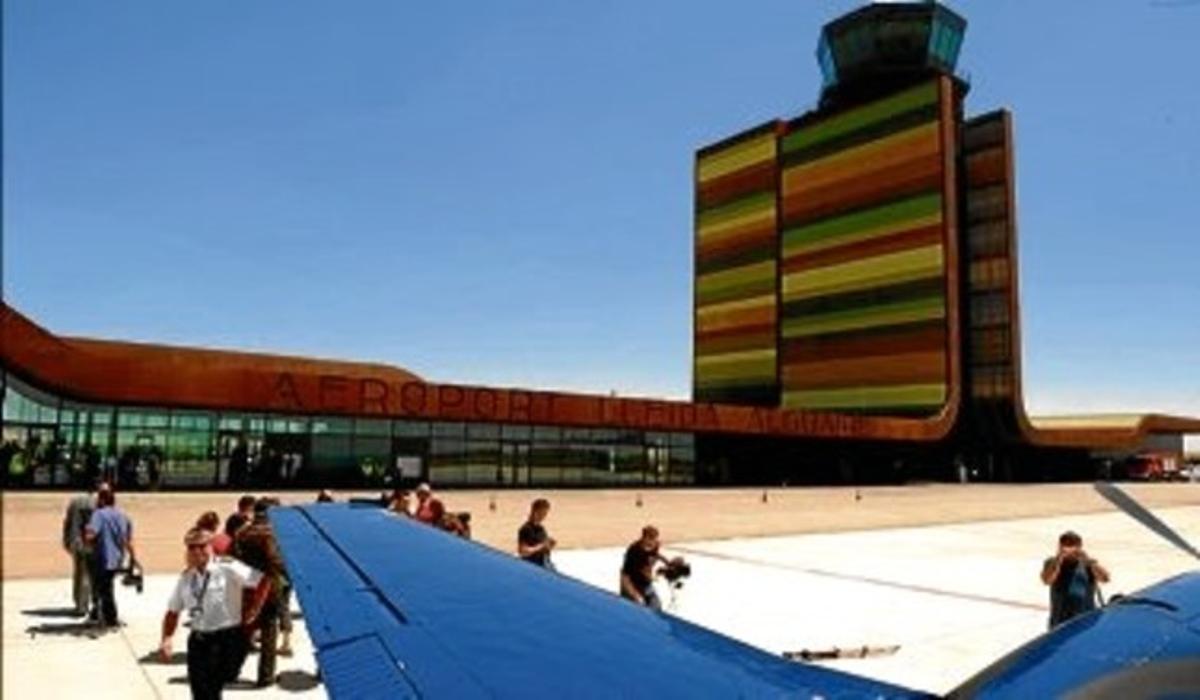 Instal·lacions de l’aeroport de Lleida-Alguaire, el juny passat. Instal·lacions de l’aeroport de Lleida-Alguaire, el juny passat.