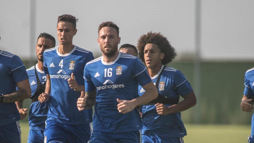 Uri, con el 4 en el pecho, en un entrenamiento