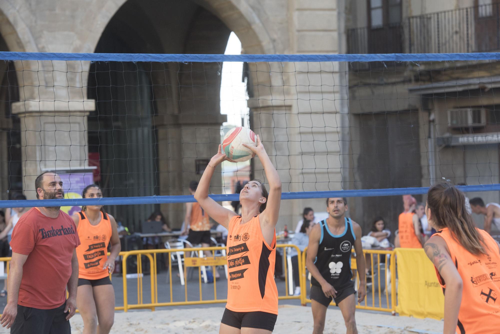 Torneig de Vòlei Manresa a la plaça Major