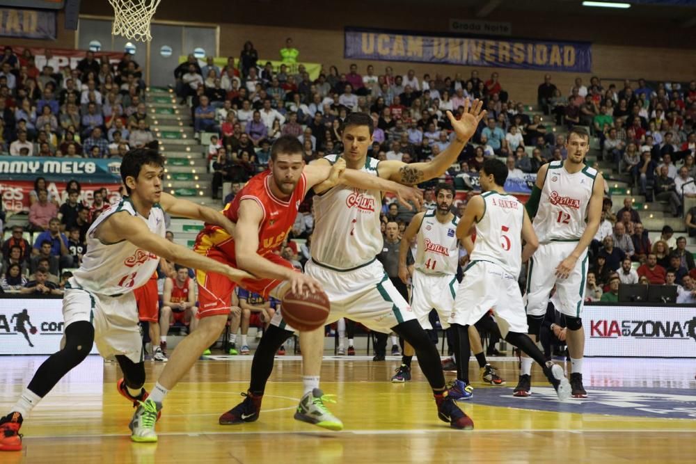 Baloncesto: El UCAM Murcia - Sevilla, en fotos