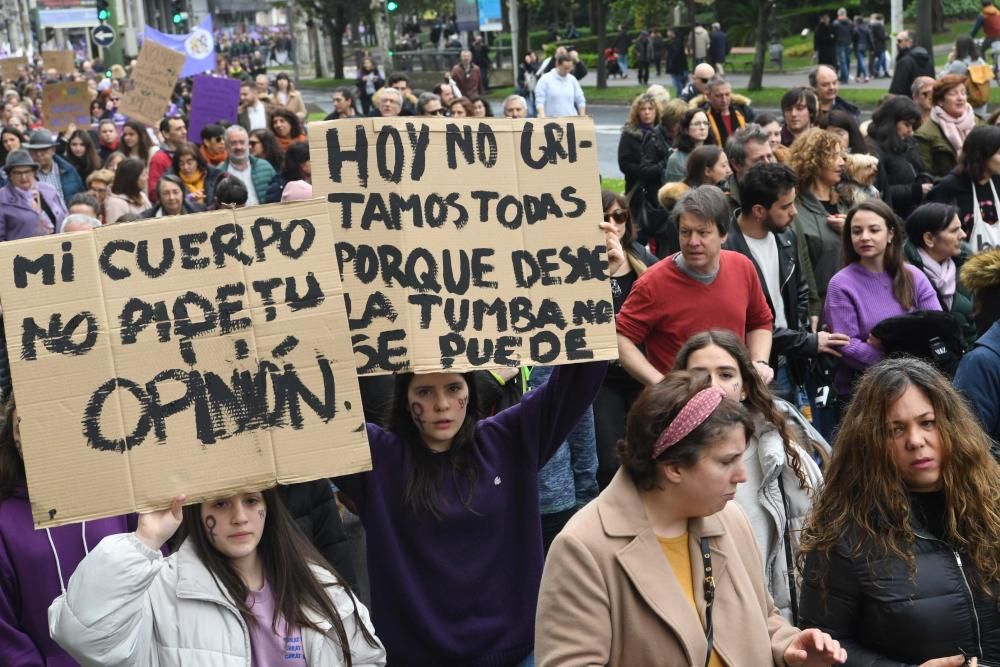 13.000 personas en el 8-M de A Coruña