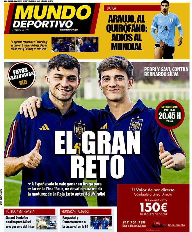 Las portadas de la prensa deportiva de hoy