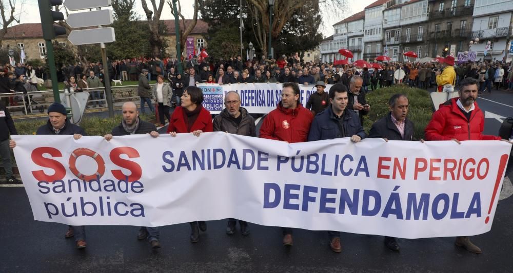 Clamor en Santiago contra los recortes en la sanidad pública gallega