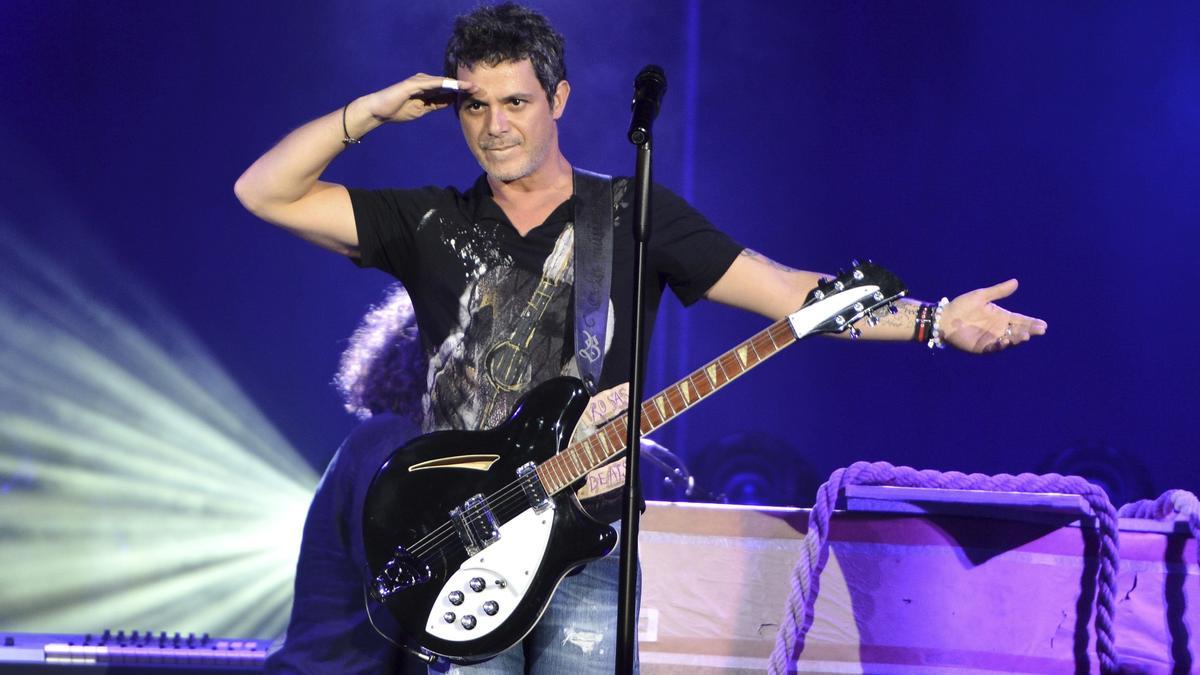 Alejandro Sanz durante su paso por el Festival de la Guitarra (2013).