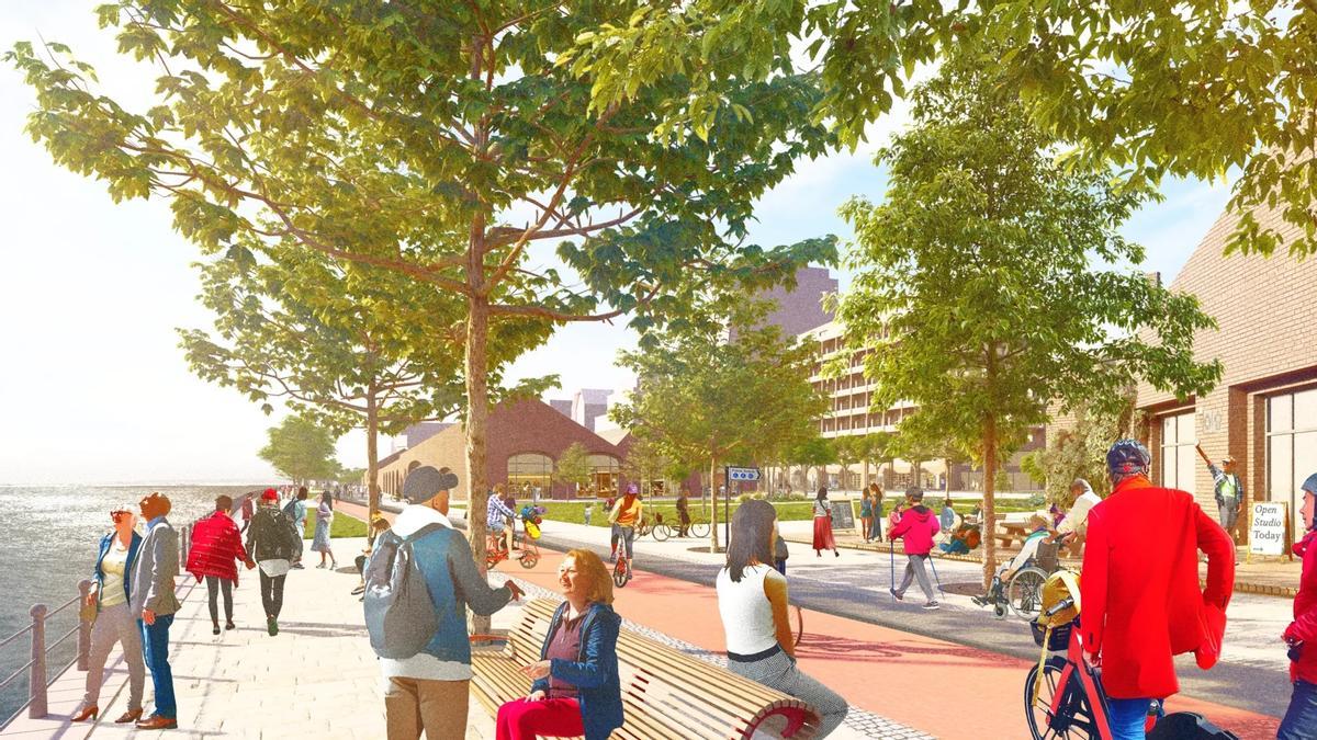 Prototipo del proyecto de West8 para el futuro de los muelles de Liverpool