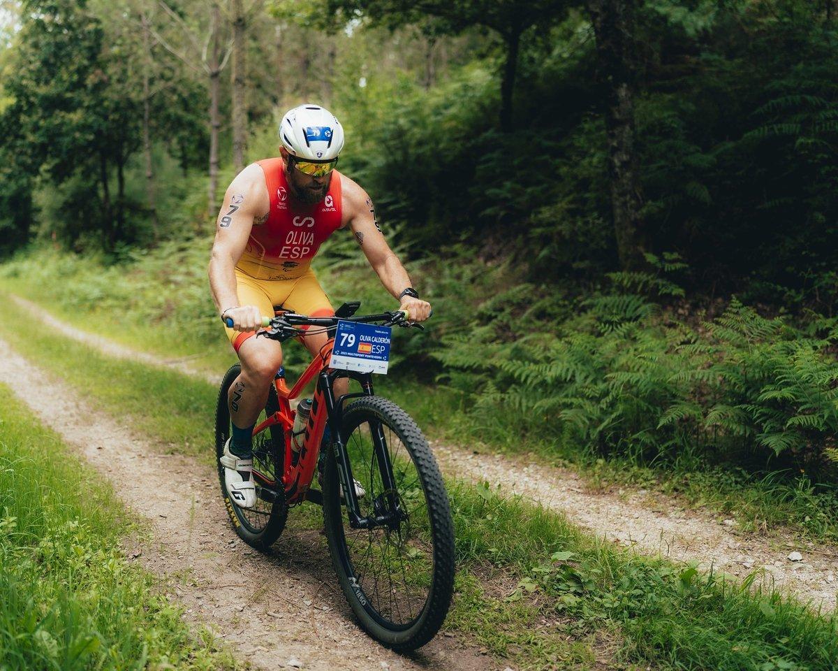 Eduardo Oliva, en pleno esfuerzo.