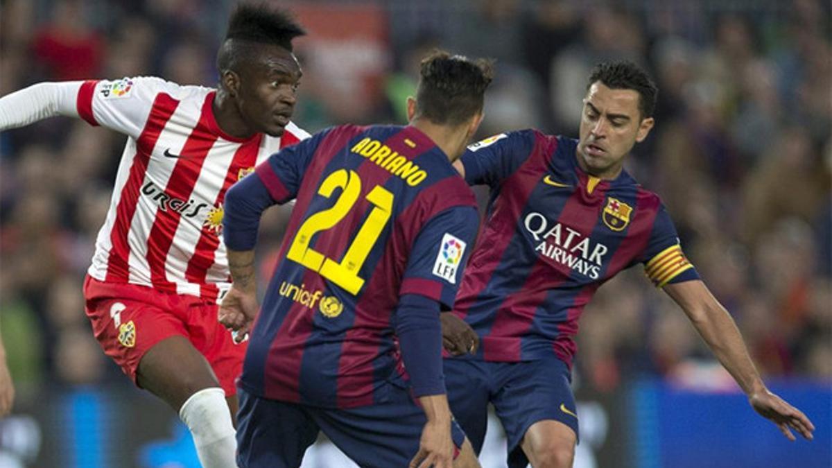 Xavi vuelve al once después del partido contra el Almería