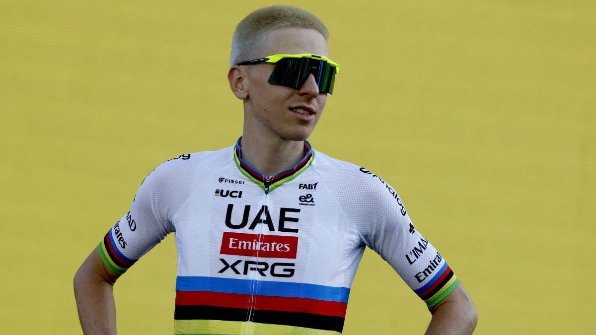 Pogacar, durante la presentación del Tour de Francia en Barcelona