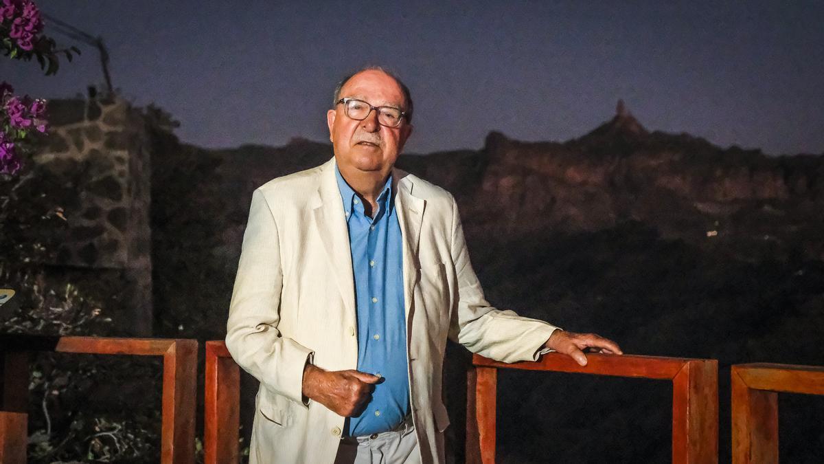 José Antonio Luján, en Artenara.