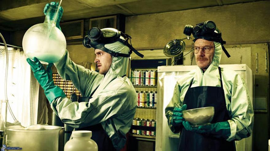 Bryan Cranston y Aaron Paul en &#039;Breaking Bad&#039;.