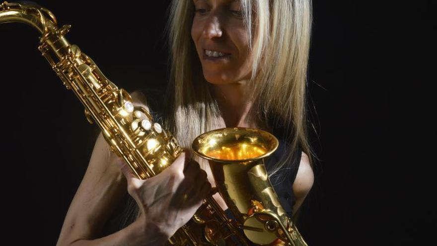 La saxofonista tinerfeña Cristina Delgado.