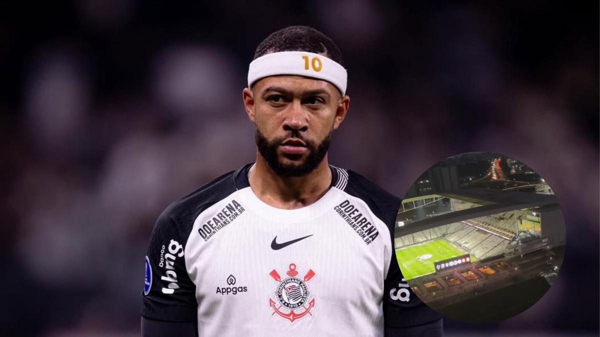 Memphis llegó al Corinthians-Internacional en helicóptero