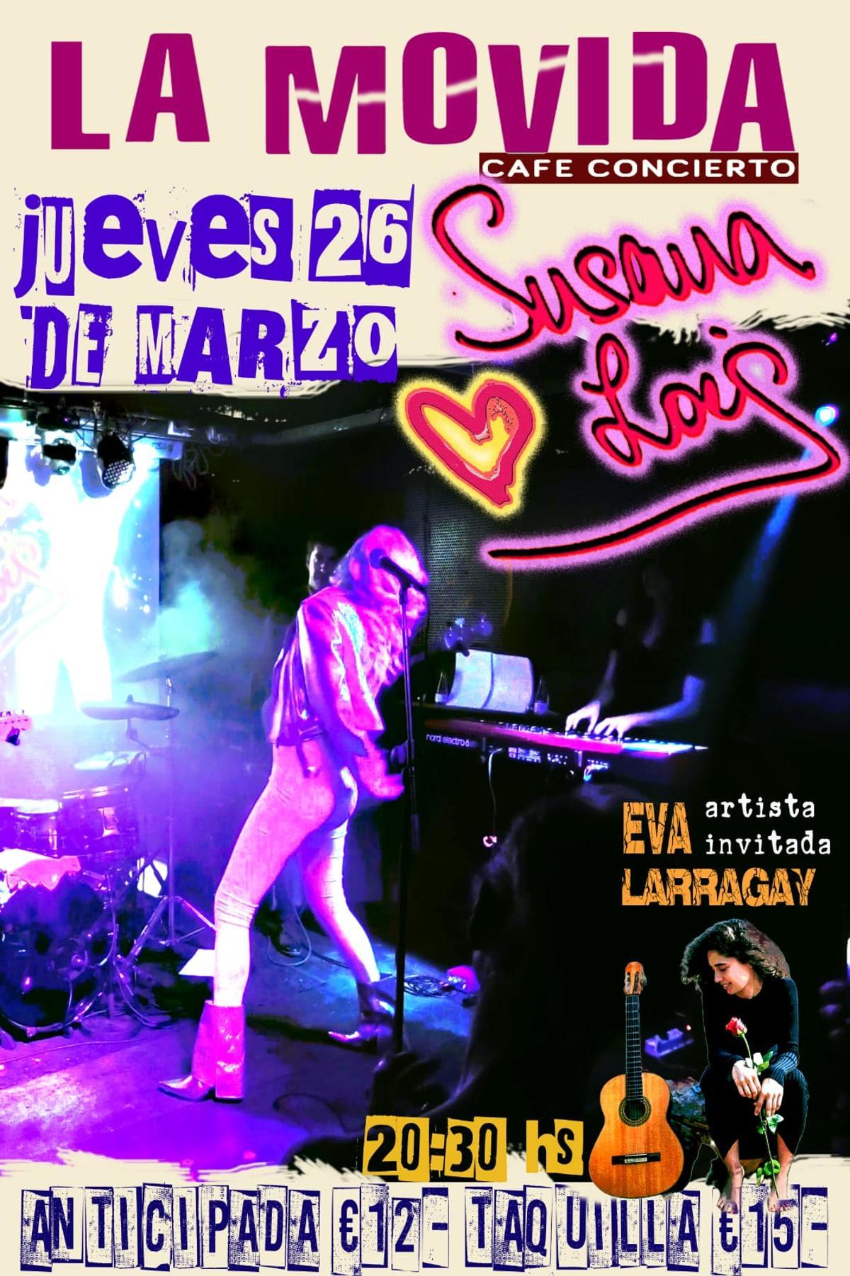 Susana Lois actuará el jueves en La Movida