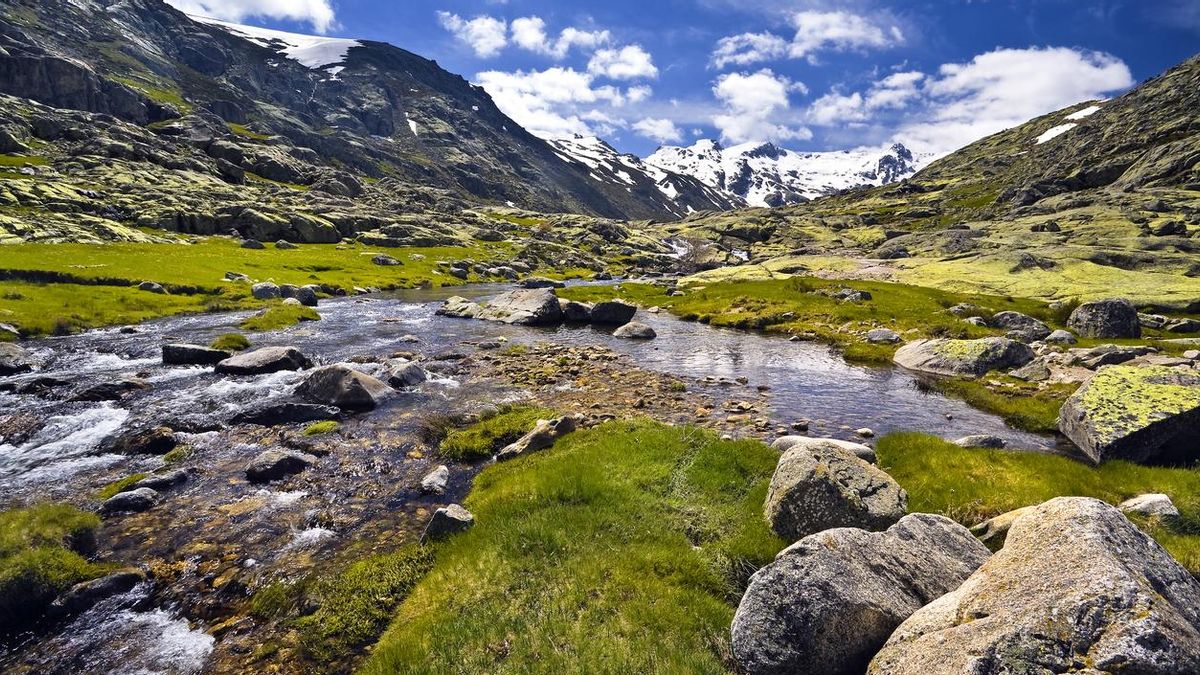 Una mezcla de paisage elado y naturaleza en la Sierra de Gredos