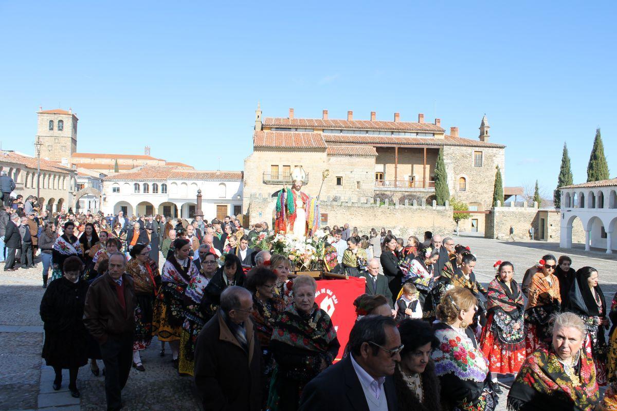 Celebración de la romería de San Blas en Garrovillas de Alconétar.
