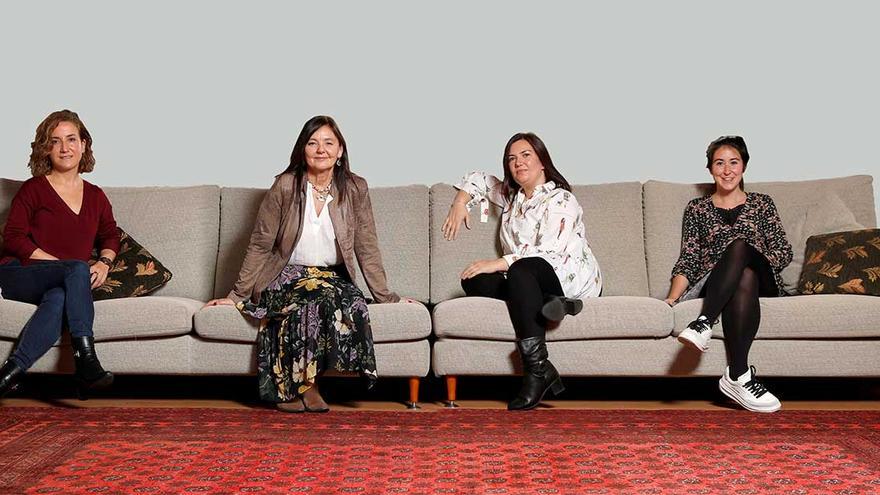 De izquierda a derecha: Irene Bascoy, Lourdes Carballo, Ledicia Costas y Alba Aguión