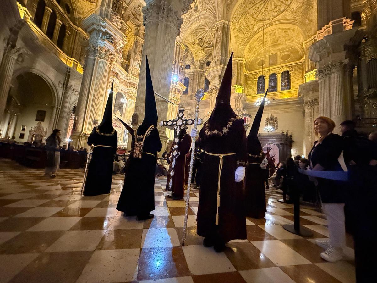 Viñeros en las naves de la Catedral de Málaga