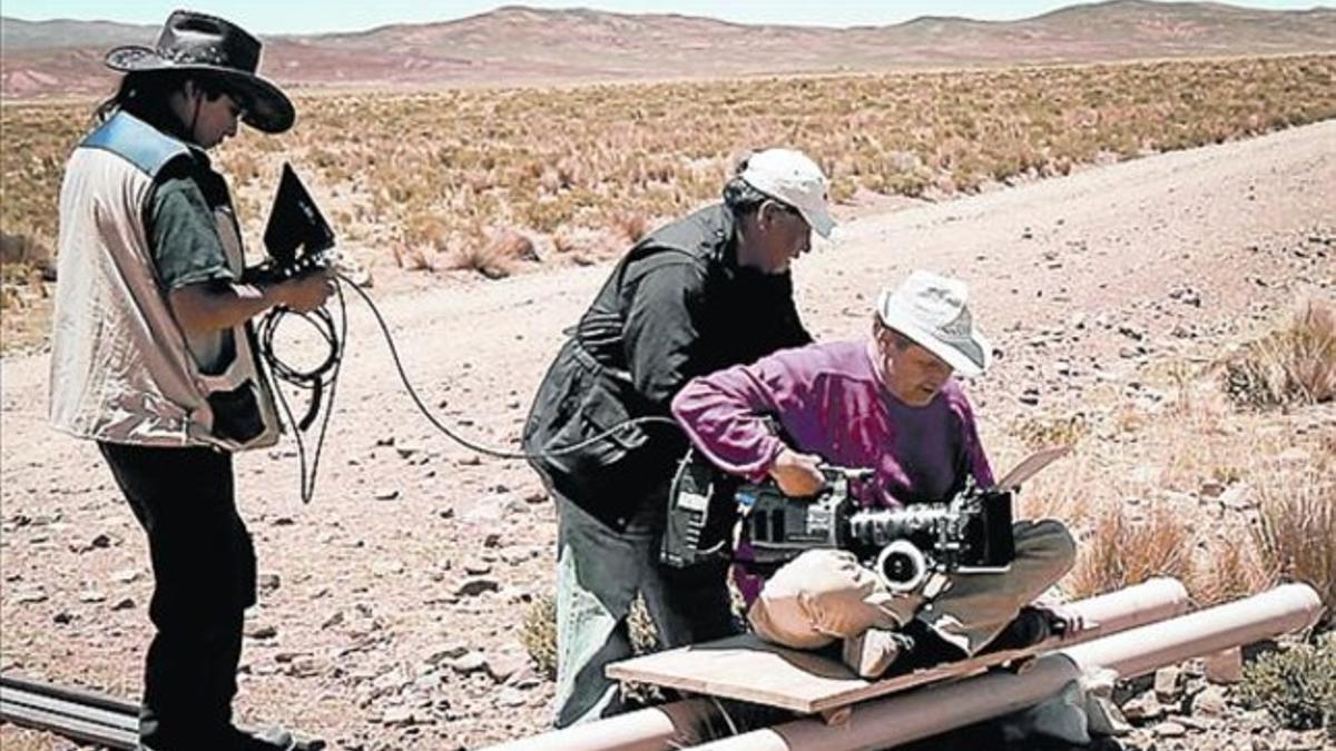 EN ACCIÓN. Gabor, durante el rodaje del documental en Bolivia.