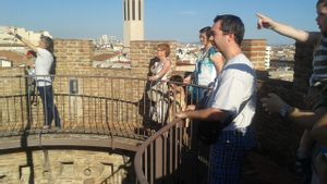 Visitantes en el Museo de Terrassa