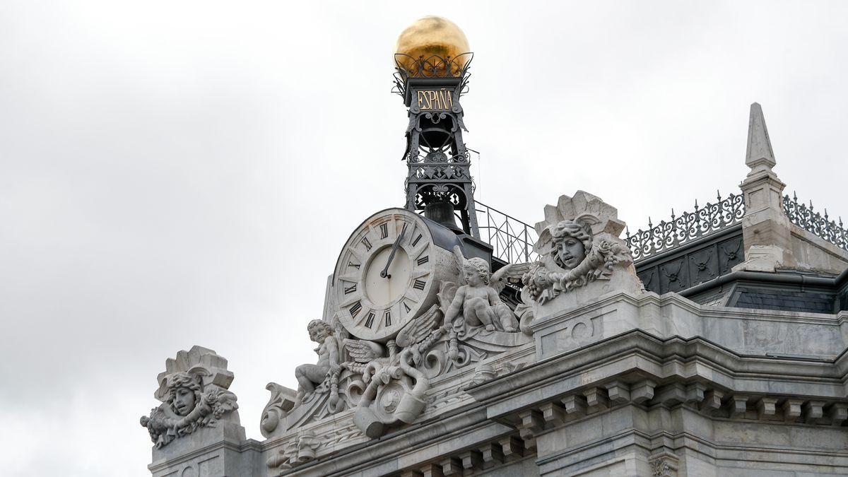 Cúpula de la sede del Banco de España en Madrid.