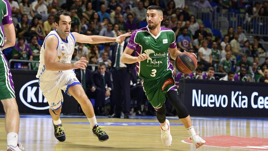 Jaime Fernández, en un lance del partido contra el San Pablo Burgos.