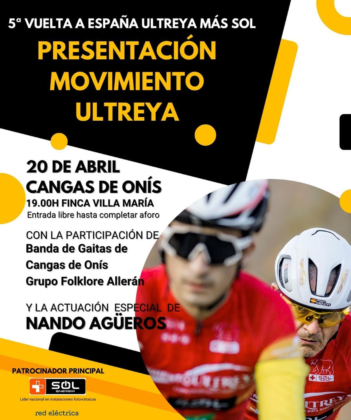Cartel de la presentación de la V Vuelta a España Ultreya.