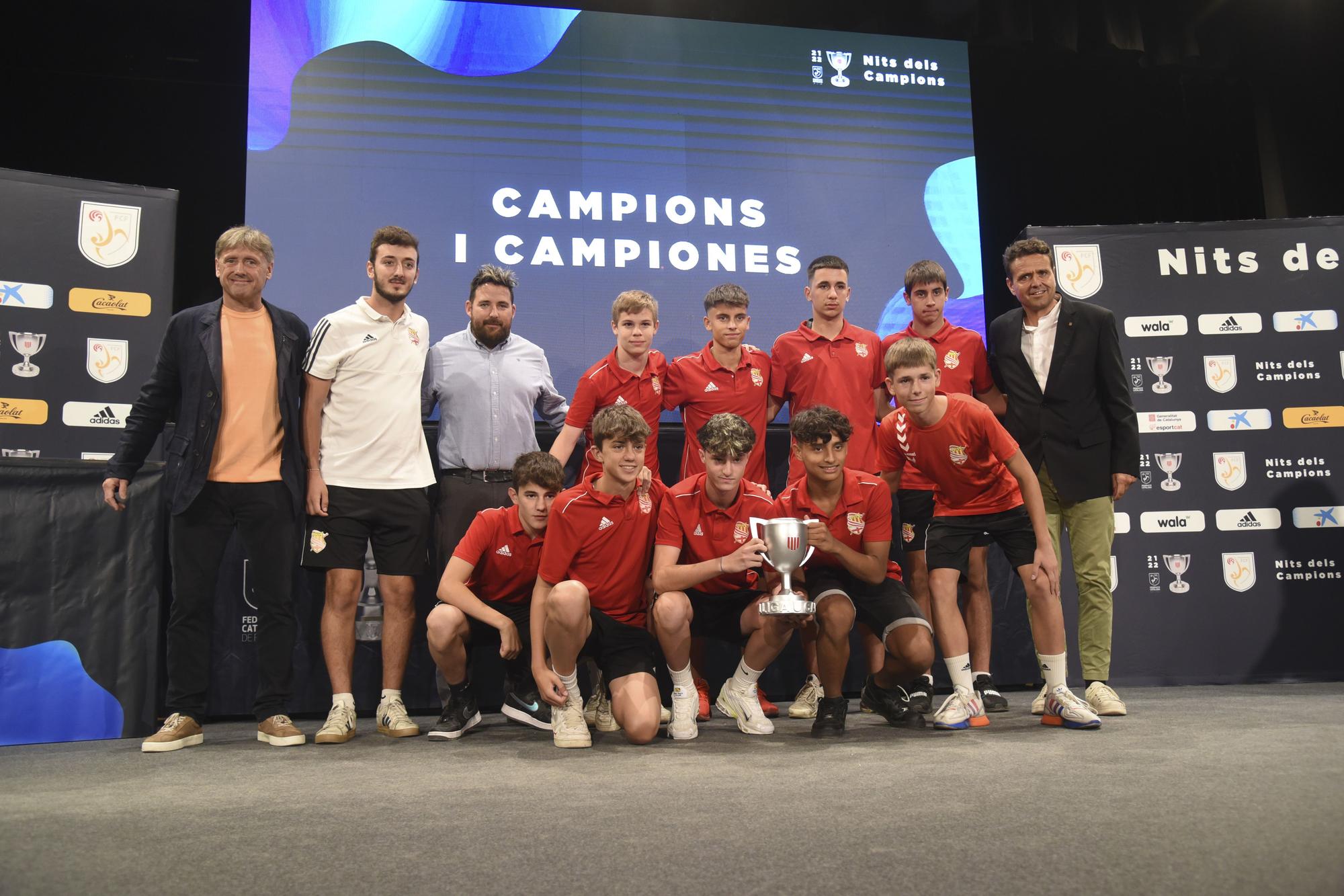 El futbol de la Catalunya central feliciten els seus 29 campions