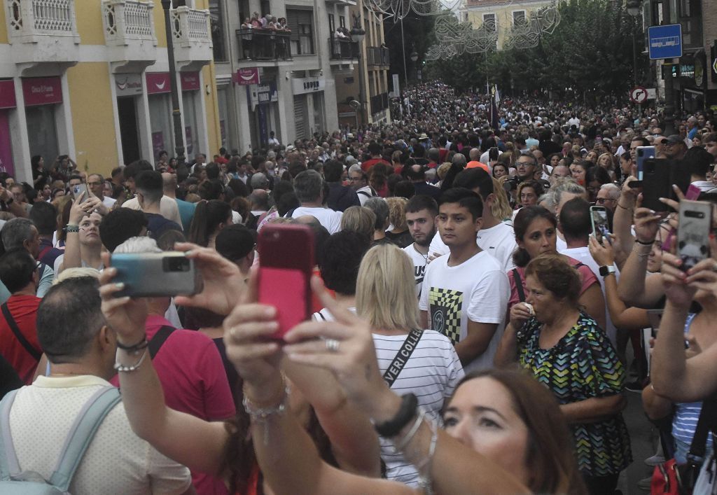 Romería de Murcia: Misa previa y primer tramo del recorrido