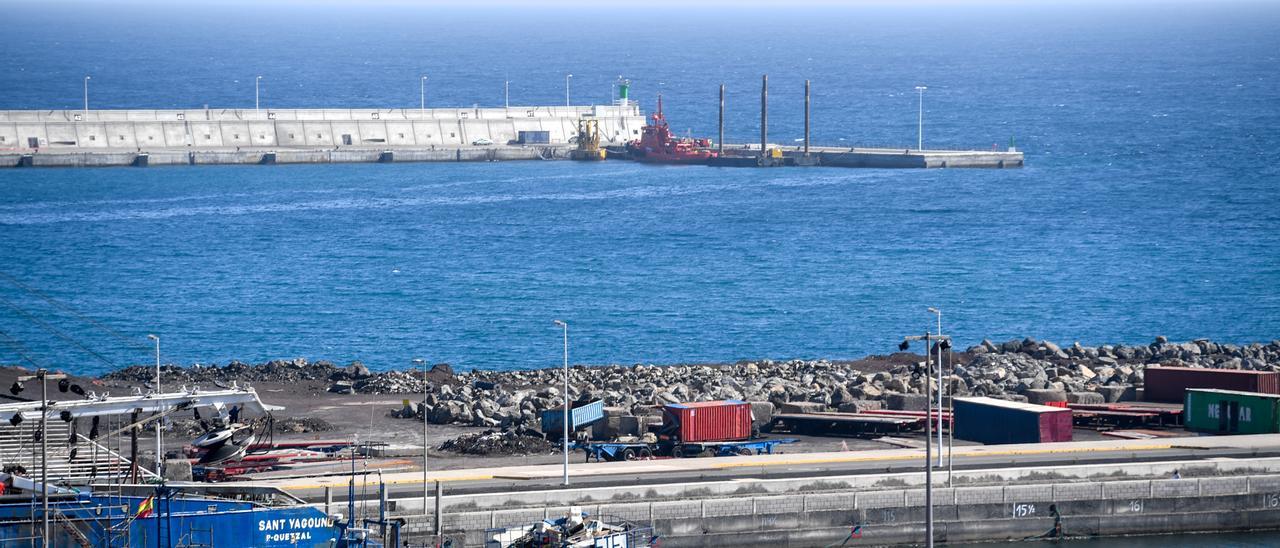 Extremo sur del muelle Nelson Mandela a partir del que crecerá 240 metros.