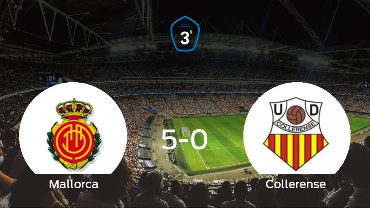 El Mallorca B muestra su poderío tras golear al Collerense (5-0)