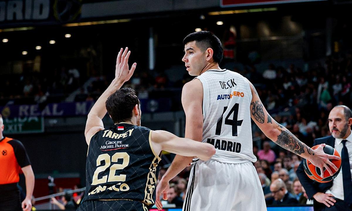 Gaby Deck fue uno de los destacados del Madrid ante el AS Mónaco