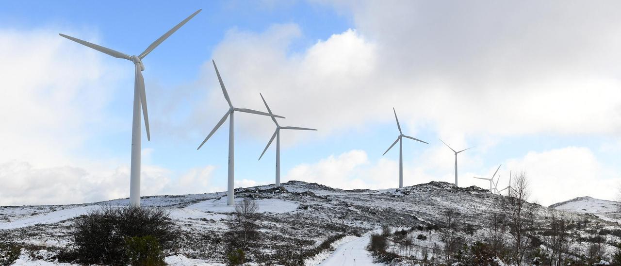 Parque eólico Pigarzos, en A Lama.