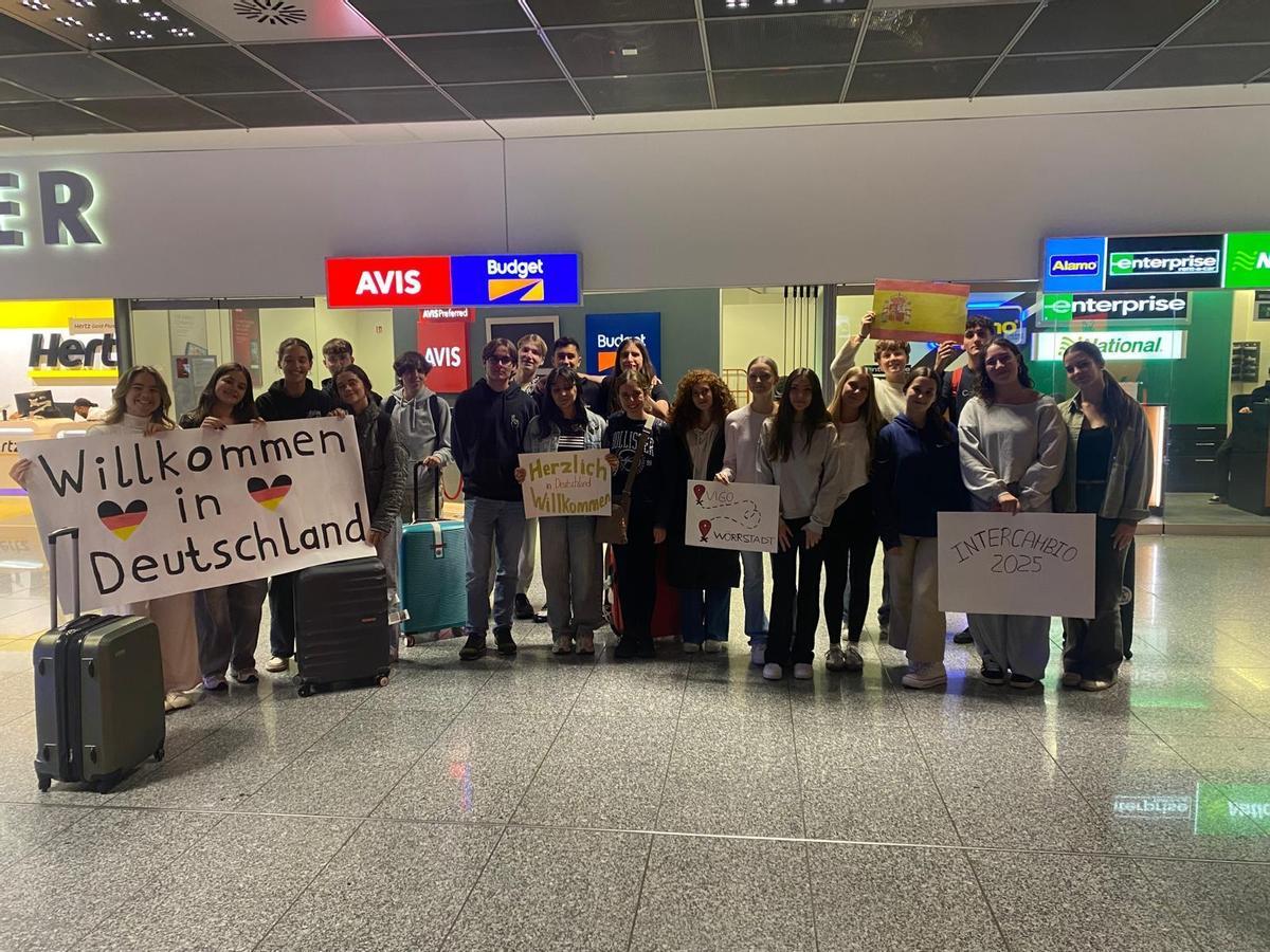 Alumnado del IES Rosais 2, de intercambio en Alemania.