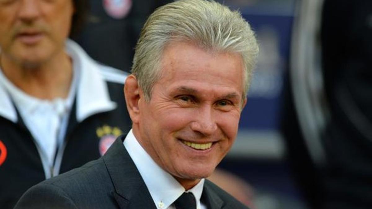 Jupp Heynckes, feliz en Wembley.