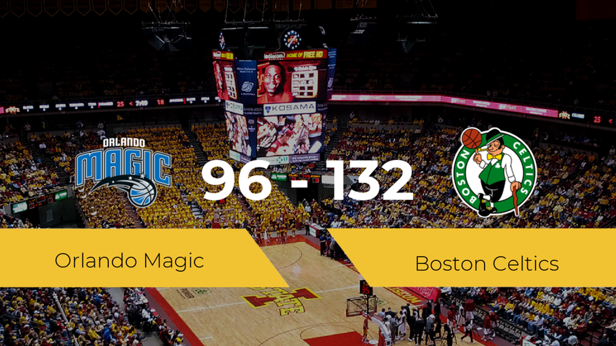 Victoria de Boston Celtics ante Orlando Magic por 96-132