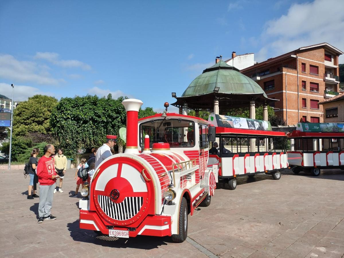 El tren, antes de salir en Moreda.