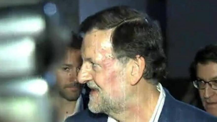 Rajoy recibe un puñetazo de un joven en Pontevedra