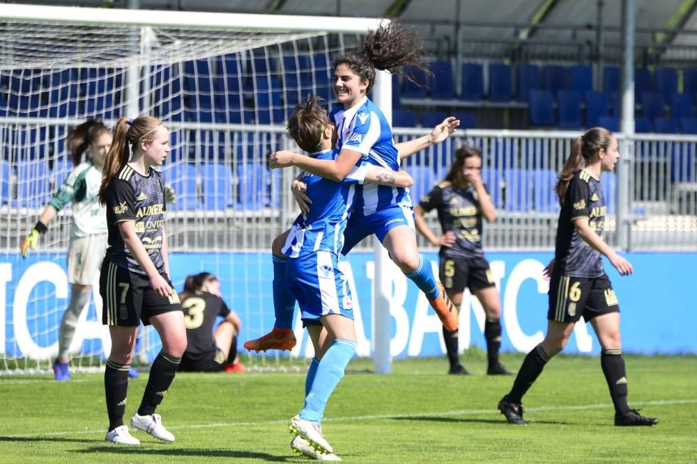 El Dépor Abanca golea 4-1 al Oviedo Moderno