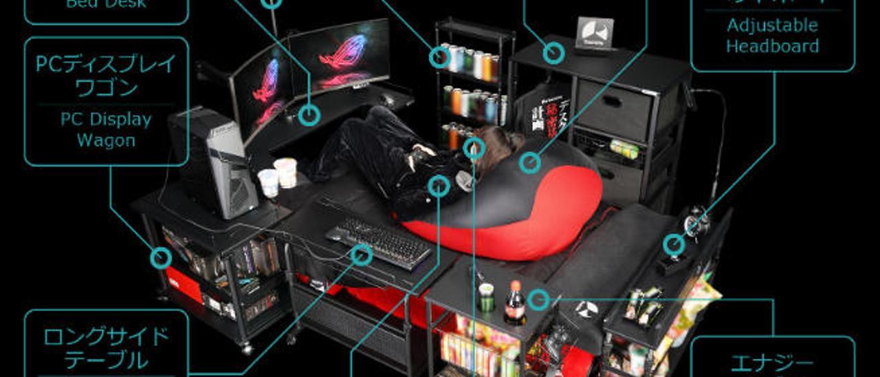 Gaming Bed de la firma japonesa Bauhutte.