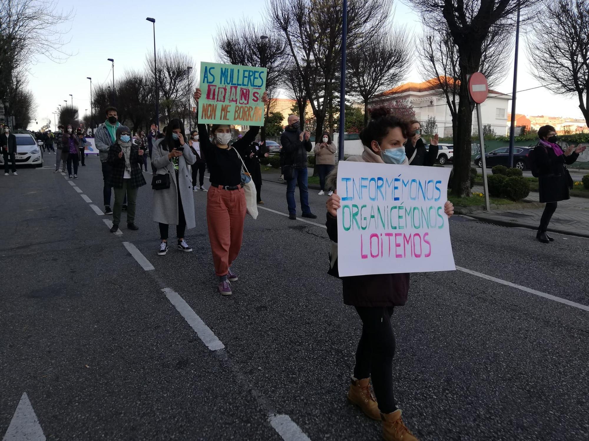 Las imágenes de la manifestación del día de la Mujer en Vigo