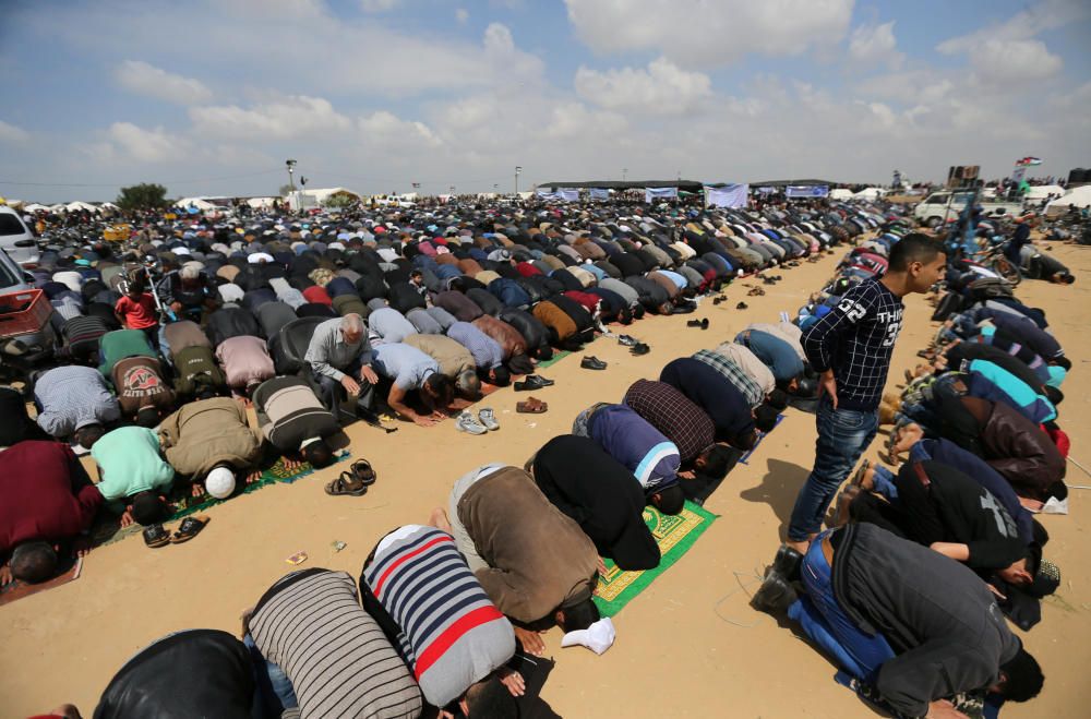 Jornada de protestas en Gaza