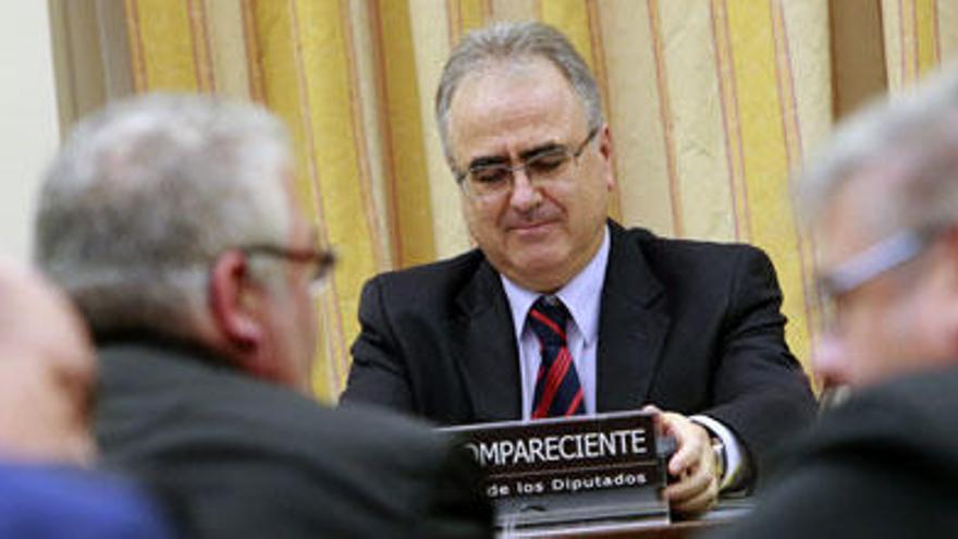 Ángel Yuste durante su comparecencia en el Congreso.